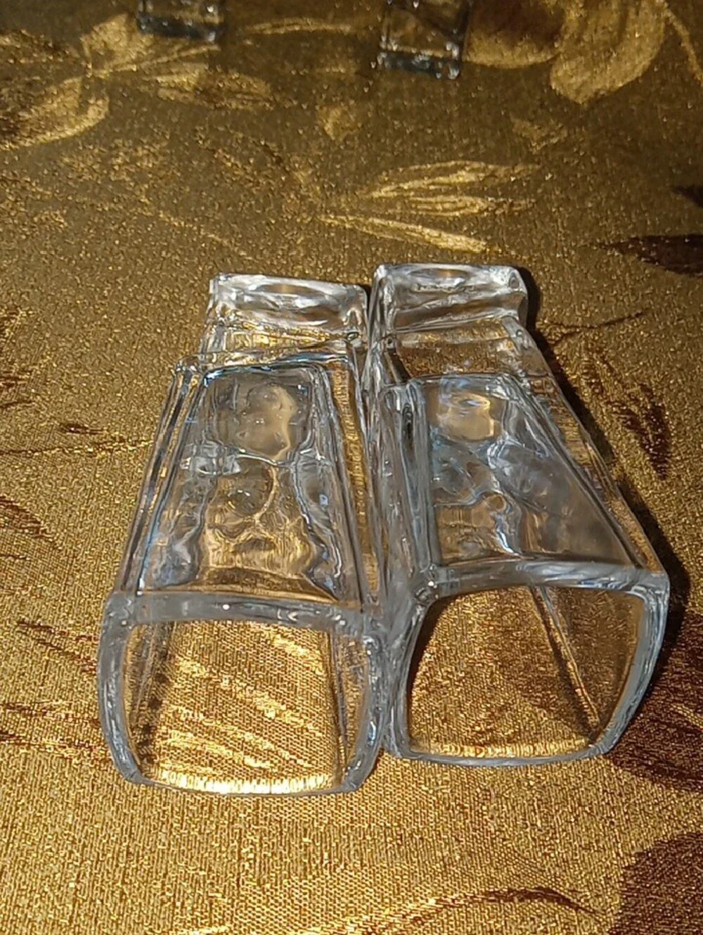 Clear Glass Joy Jolt Square Shot Glass Set - Elegant Transparent Design